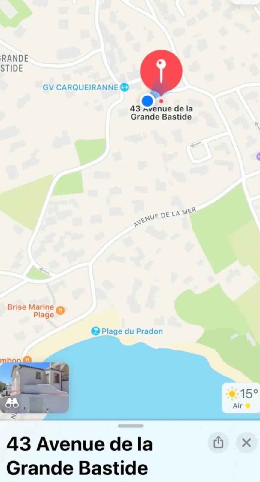 Charmant Bas De Villa Avec Terrasse A Proximite De La Plage Et Du Port Carqueiranne Esterno foto